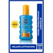 Resim Sun Spf50 Çift Etkili Yüksek Koruma Ve Bronzluk Güneş Spreyi 200ml, Doğal Bronzluk, Suya Dayanıklı 