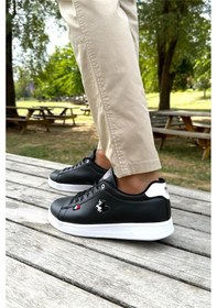 Resim Erkek Sneakers Günlük Spor Ayakkabı Siyah - Beyaz-sıyah-beyaz Beyaz - Siyah 