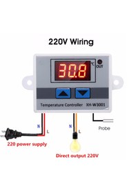 Resim Weather Forecast Dijital Termostat 220v Akvaryum Kuluçka Termostat xh-w3001 thr261 