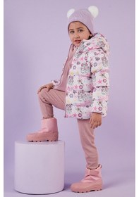 Resim Lela Ekstra Dolgulu Içi Yumuşak Polarlı Kapüşonlu Şişme Kız Çocuk Mont 5763001 Açık Pembe 