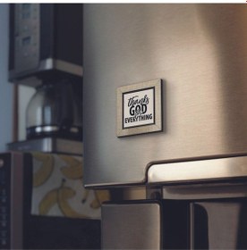 Resim Her Şey İçin Tanrı Ya Şükürler Baskılı Mdf Magnet 7x7 143 