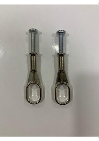 Resim Flanş 2Li Paket Vidalı Dolap Askı Aparatı Krom 