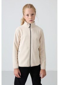 Resim Standart Fit 2li Paket Siyah-bej Kız Çocuk Polar Sweatshirt - 75154 Siyahbeyaz 