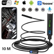 Resim yoosee Wifi & Usb Led Tel Yılan 1080p Full Hd Endoskop Su Geçirmez Kamera 10 Mt 