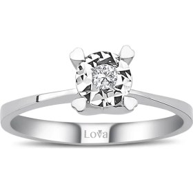Resim Lova 0,60 Karat Efektli Pırlanta Tektaş Yüzük 1040115 
