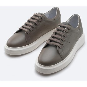 Resim AVVA Erkek Gri %100 Deri Esnek Taban Hafif Casual Ayakkabı B008000 