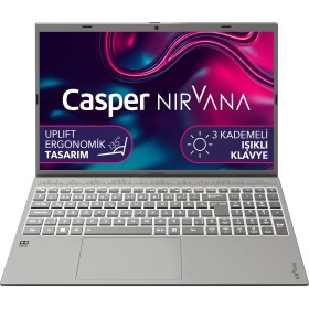 Resim Casper Nirvana C550.1235-BV00X-G-F Intel Core i5 1235U 16GB 500GB SSD Freedos 15.6" Taşınabilir Bilgisayar 