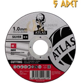 Resim Atlas A60V-BF41 İnox Daire Testere Kesme Taşı 1 x 115 mm. - 5 Adet 