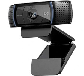 Resim C920 Hd Pro Web Kamerası, 1080P/30 Fps Çözünürlük, Rightlight 2 ile Otomatik Işık Düzeltme, Çift Mikrofonlu Ses, Siyah 