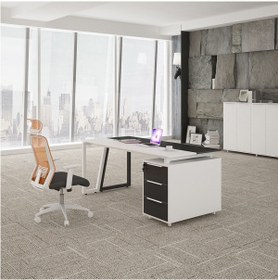 Resim Hitit Dekorasyon Dila Siyah&beyaz Metal Çalışma Masası 