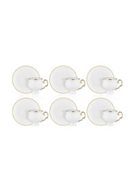 Resim Neva N3501 Santo Gold 6 Kişilik Kahve Fincan Takımı 90 Ml 