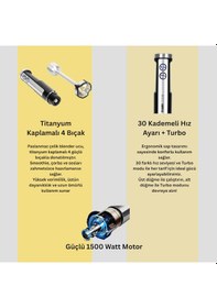 Resim Tigrecook He-2075 El Blender Seti 