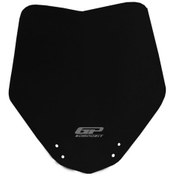 Resim GP Kompozit KTM Duke 250 2011-2016 Uyumlu Spor Ön Cam Siyah 27 cm 