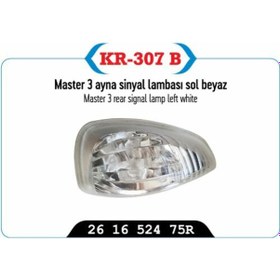 Resim Dikiz Ayna Sinyali Sol Master III Beyaz 