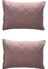 Resim Ely Parker Renkli Yastık Alezi (6 adet) %100 Pamuk Kapitoneli Yastık Koruyucu Yastık Kılıfı Pudra 