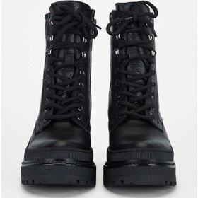 Resim Tamer Tanca Kadın Hakiki Deri Siyah Deri Casual Bot 231 1055 Bn Bot Sk23/24 Sıyah Dr Siyah 