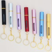 Resim Yiflin 1 adet 10Ml Parfüm Şişesi Anahtarlık, bir sevimli ve taşınabilir doldurulabilir seyahat parfüm şişesi anahtarlık ve pencere tasarımı ile, kadınlar ve kız arkadaşılar için mükemmel bir hediye. 