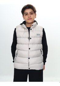 Resim Toontoy Kids Toontoy Erkek Çocuk Göğsü Armalı Şişme Yelek Bej 