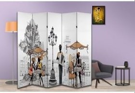 Resim Şehir Temalı Özel Tasarım Paravan Room Divider PRV1089, 180 x 180 
