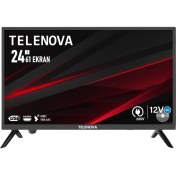 Resim Telenova 24”inç 60 Ekran Uydu Alıcılı Hd LED Tv 12W Destekli Karavan,ev,ofis 