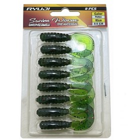 Resim Ryuji Swim Worm 5,5CM TPR Kokulu Silikon Yem Flake 