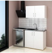 Resim 100 Cm Mini Evyeli Mutfak Dolabı - Hazır Mutfak Dolabı 