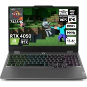 Resim Lenovo LOQ 15ARP9 83JC00CRTRHMF24 R7-7435HS 64 GB 1 TB SSD RTX4050 15.6" W11P Dizüstü Bilgisayar 