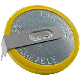 Resim Orion LIR 2032 3.7V Şarj Edilebilir Lityum Pil TH22/20MM 2 Ayaklı Yatık Pil 