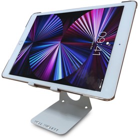 Resim VOLL BLUME VOLL VIOLETT Metal Tablet Pc Telefon Tutucu Standı Soğutucu - Beyaz 