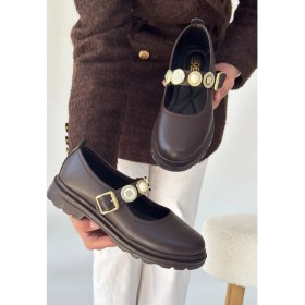 Resim Erbilden Okira Kahverengi Cilt Oxford Ayakkabı 