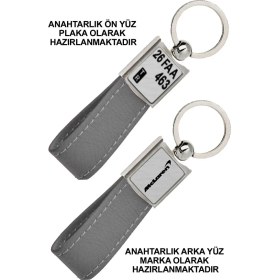 Resim Promosyon Denizi Ön Yüz Mclaren Logolu Arka Yüz Plakanıza Özel Gri Anahtarlık 