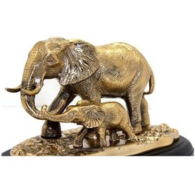 Resim Büro Ev Ofis Dekoru İçin Pirinç Tasarım Fil Biblosu 