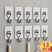Resim 13 Adet Modern Metal Tutucu - Duvar Monte, Kolay Kurulum, İz Olmadan, Fayanlar ve Çeşitli Yüzeyler için Güçlü Tutuş, Fotoğraflar ve Daha Fazlası için İdeal, Faydalı Tutucular 