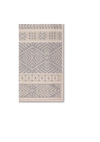 Resim Ankara Doğal Pamuklu 2'li Banyo Paspas Seti 60x100+50x60 Cm Gri Gri 