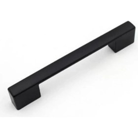 Resim Köprü Mutfak Kulbu Çekmece Dolap Kulpu Metal Kulp Mobilya Dolabı Kulpları 96-128 mm Siyah(6 Adet) 