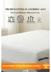 Resim Premium Sıvı Geçirmez Yatak Alezi Ultra Sessiz Fitted Tam Kenar Lastikli Nefes Alabilir Yatak Ko Çok Renkli 