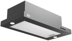 Resim Vicoa-Vuh 6001-B-60 Cm. Siyah Dolap Altı Davlumbaz - 500 m³/saat Yüksek Emiş Gücü 