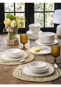 Resim Pierre Cardin Despina Porselen 24 Parça Yemek Takımı Çok Renkli 