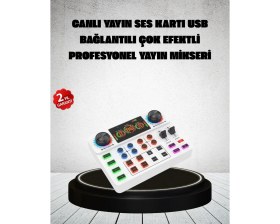 Resim Tp Buğz Canlı Yayın ve Karaoke Için Profesyonel Ses Kartı Bluetooth Destekli 