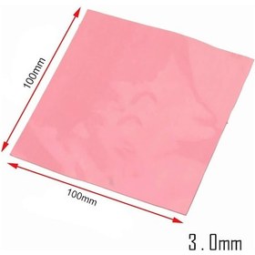 Resim Wozlo 3 0mm 100x100mm Chipset Soğutucu Termal Pad Cep Telefonu Notebook Ps4 Ps5 Pembe 9w/m K 
