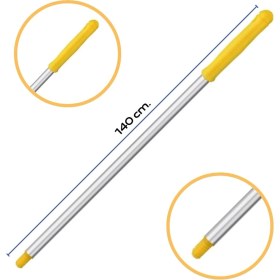 Resim Özbience Alüminyum Eloksallı Vidalı Sap 140 Cm, Dayanıklı ve Pratik Kullanım 