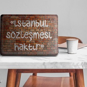 Resim İstanbul Sözleşmesi Haktır-2 Notebook Sticker,Laptop sticker,Hp Sticker,Asus Sticker,15.6 inç Sticker 