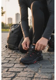 Resim Enoch Erkek Siyah Kırmızı Waterproof Outdoor Trekking Ve Dağ Yürüyüş Ayakkabısı Siyah 