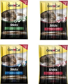 Resim Gimcat Sticks Karışık Kedi Ödül Çubukları 4'lü 4 x 5 G 