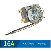 Resim Ankatek Elektrikli Izgara Termostatı - Kırmızı Taban 60-200 250v16a 2 Pin Fişli Bağlantı Um26065-18 Yurt İçi 