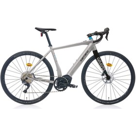 Resim Gravel Ge 5.0 520h 11 Vites E5000 Grx810 Hd Mat Gümüş-siyah-mavi Elektrikli Gravel Bisiklet 