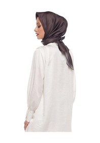 Resim İpekevi Düz Twill İpek Eşarp - Kestane Kestane 