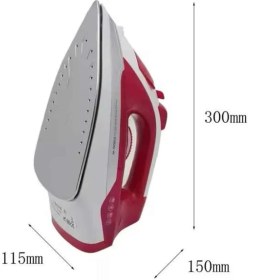 Resim Seramik Tabanlı Kırmızı 2200 Watt Şok Buharlı Ütü 