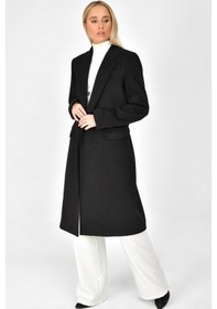 Resim Z6628 Dewberry Bayan Palto-Siyah 