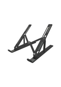 Resim 7 Kademeli Ayarlı Katlanabilir Laptop Tablet Standı Siyah 